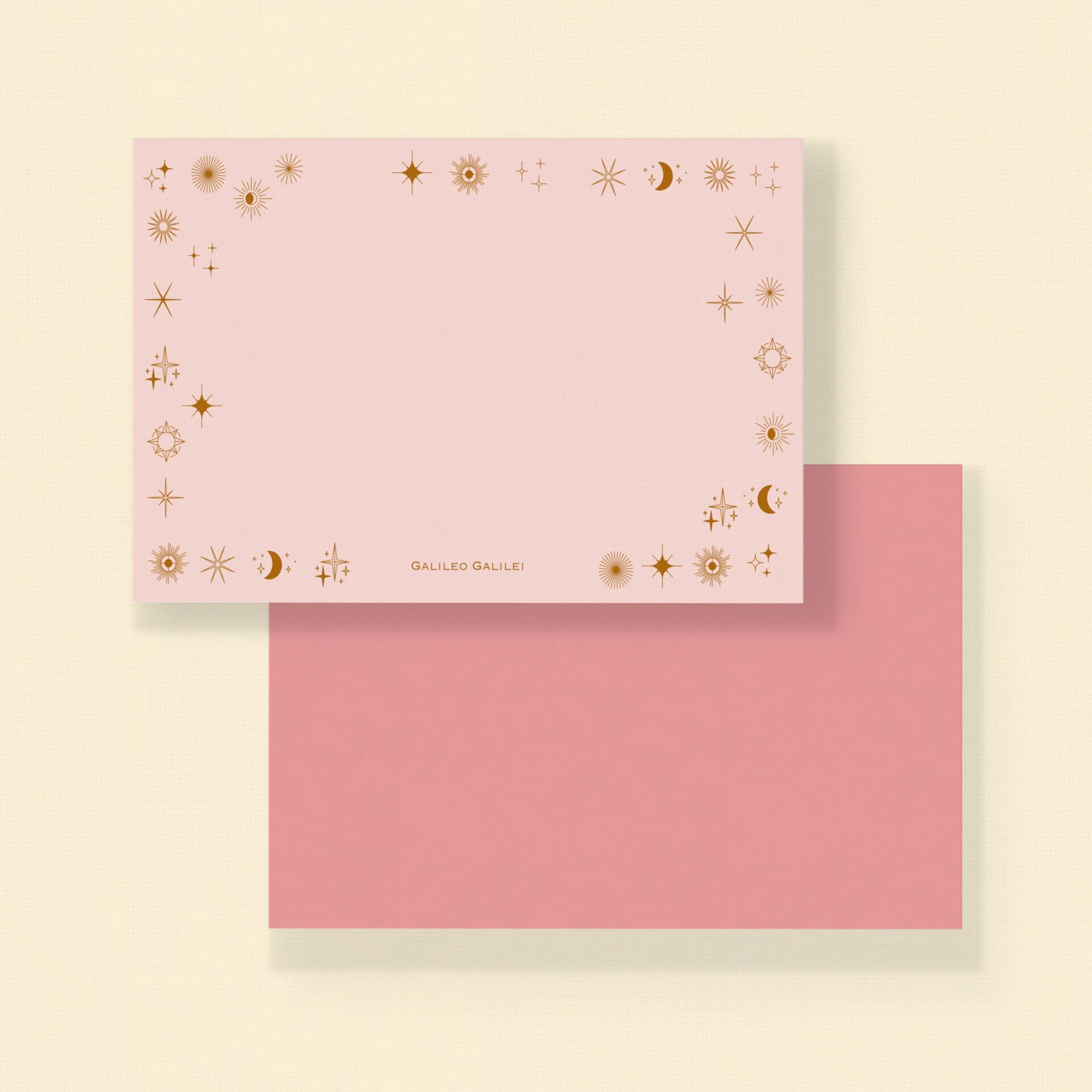 Personalised note card starburst PRINT 'N DELIVER